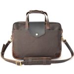 Adventure Series Explorer Canvas & Leather Briefcase