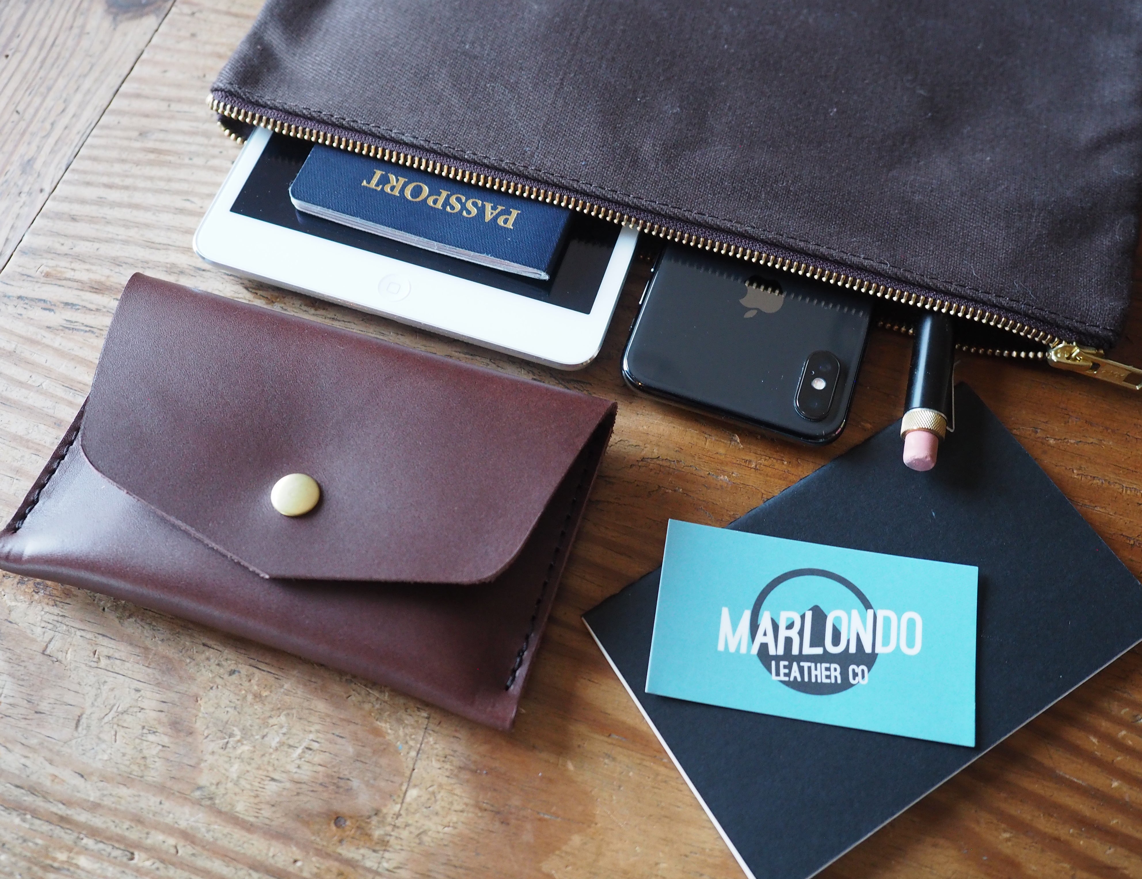 Canvas Zippered Pouch - Image 5