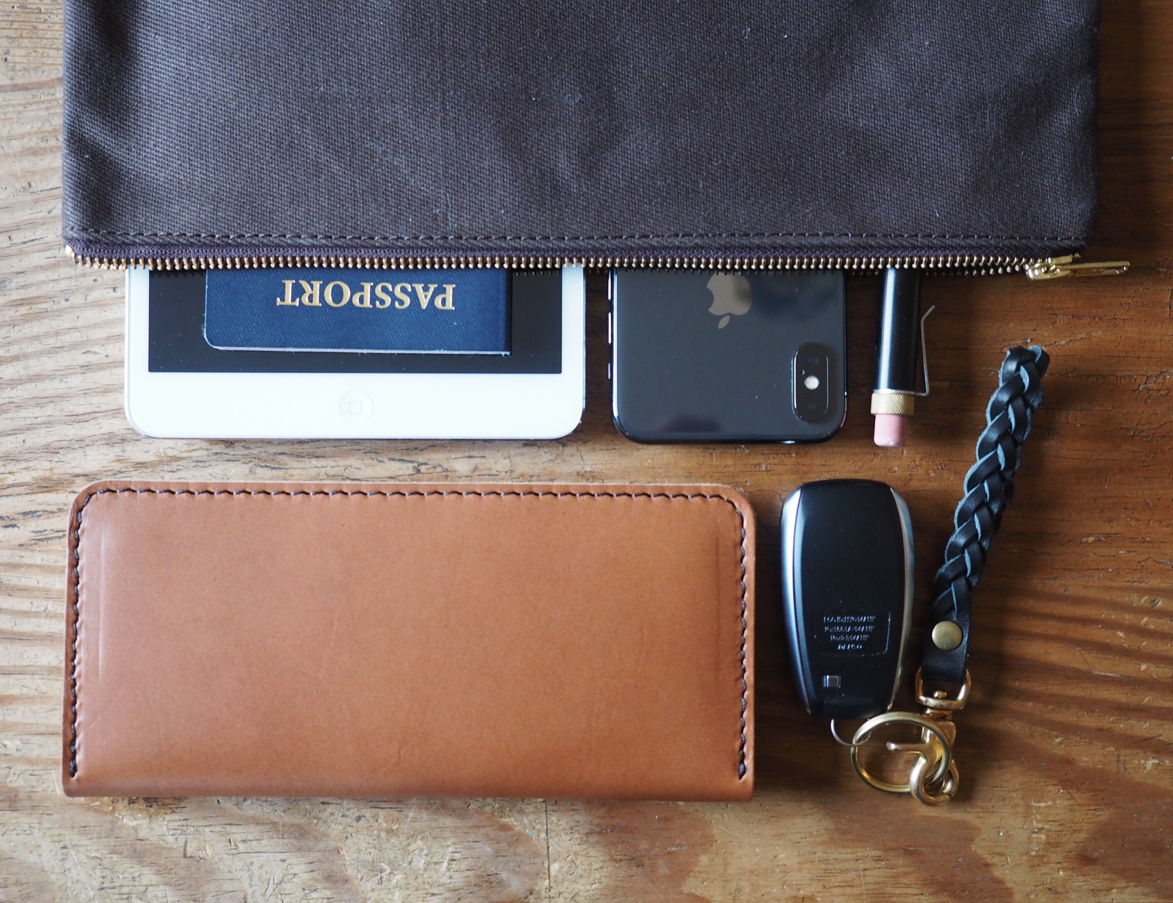Canvas Zippered Pouch - Image 4