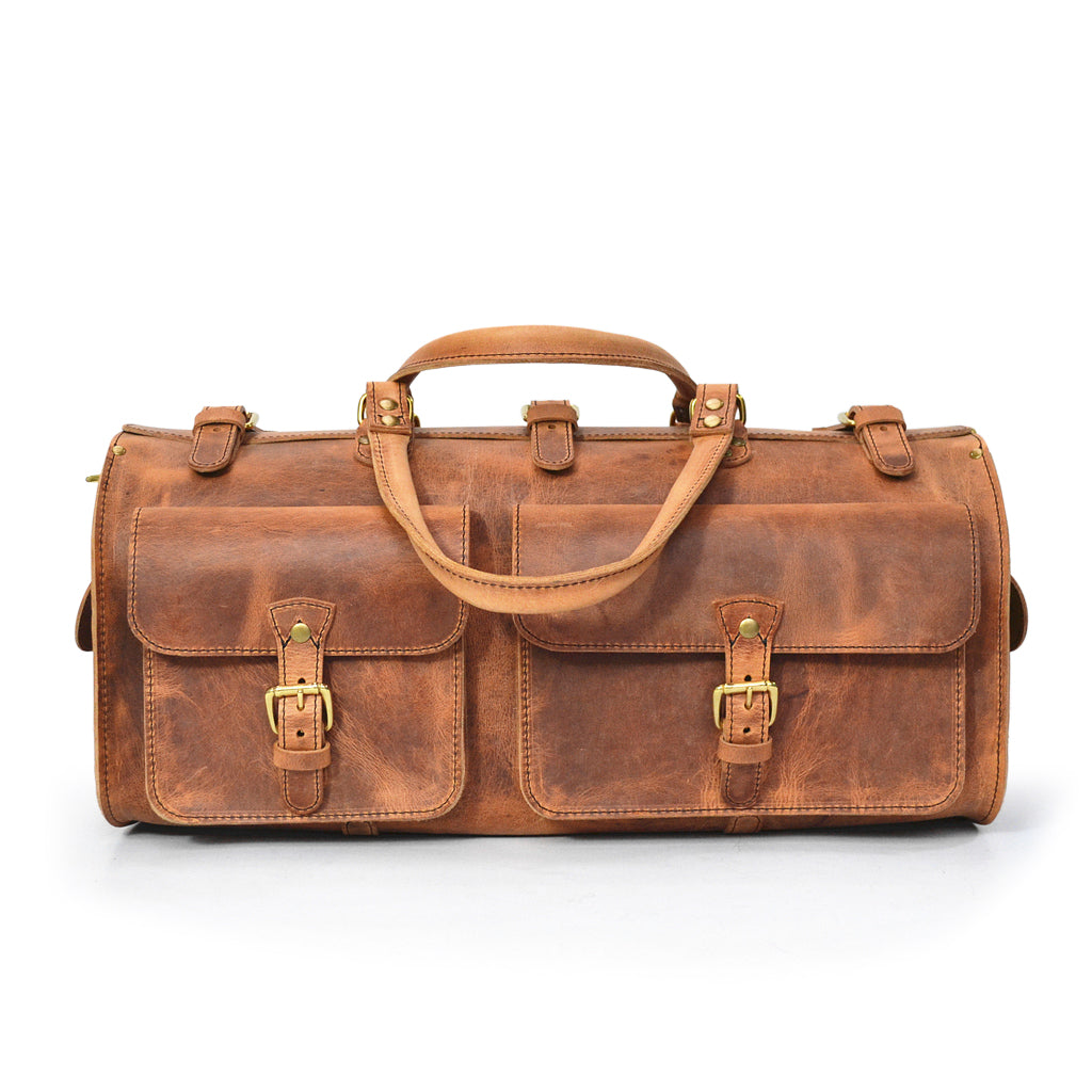 Weekender Duffle Bag - Vintage Leather - Image 6