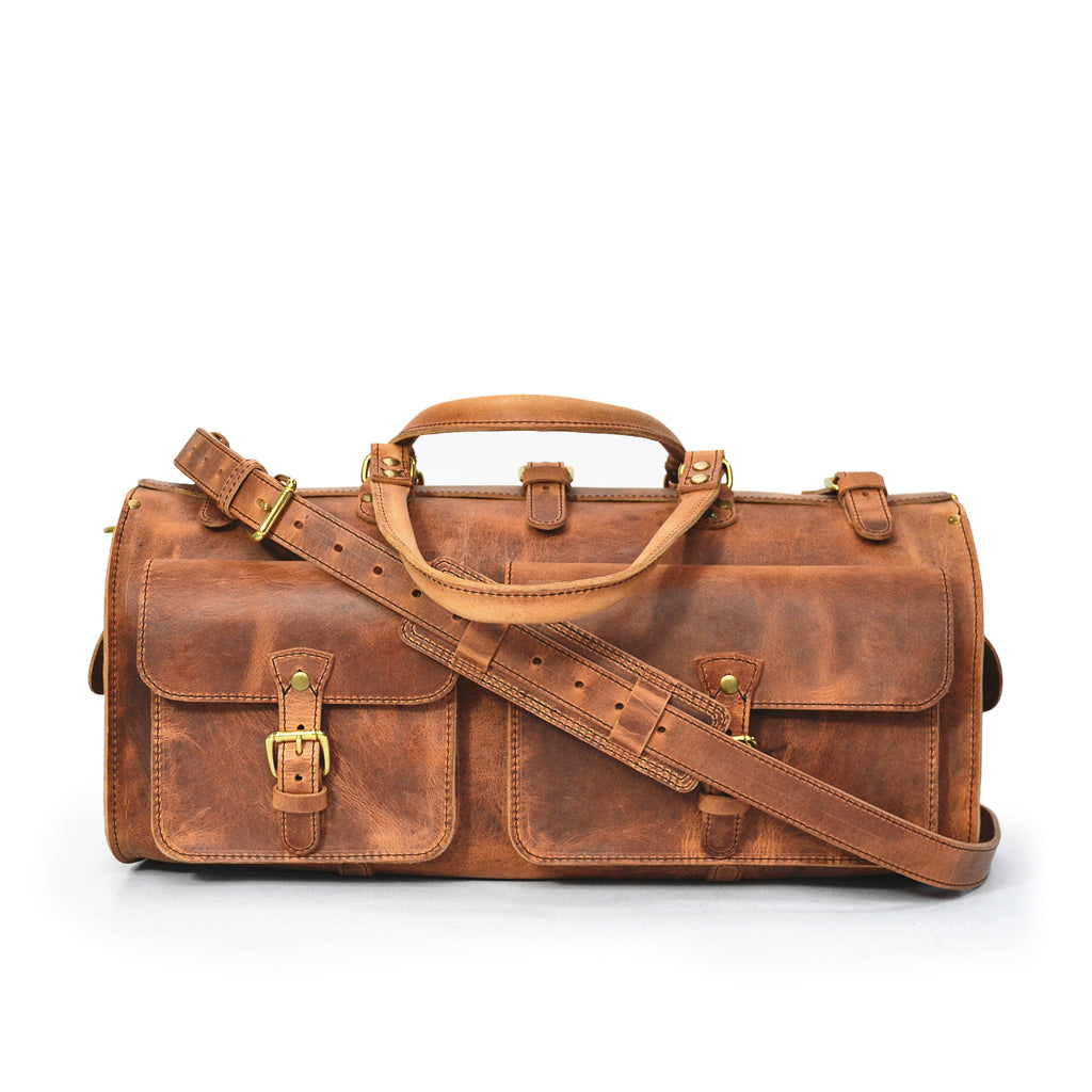 Weekender Duffle Bag - Vintage Leather - Image 5