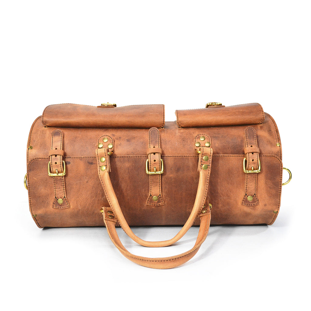 Weekender Duffle Bag - Vintage Leather - Image 9